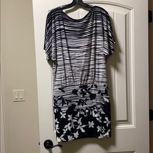 BCBG black & white dress